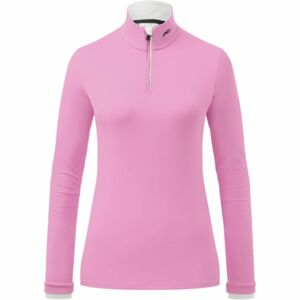 Kjus WOMEN FEEL HALF-ZIP Dámská střední vrstva, růžová, velikost 40