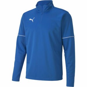 Puma TEAMGOAL 1 4 ZIP TOP CORE Pánská sportovní mikina, modrá, velikost S