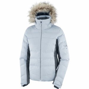 Salomon STORMCOZY JACKET W Dámská lyžařská bunda, světle modrá, velikost S