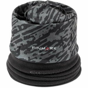 Finmark MULTIFUNCTIONAL SCARF Multifunkční šátek s fleecem, černá, velikost