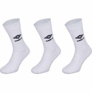 Umbro SPORTS SOCKS 3 PACK Ponožky, bílá, velikost 35-38