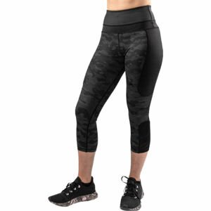 Venum DEFENDER CROP LEGGINGS Dámské kompresní legíny, tmavě šedá, velikost S
