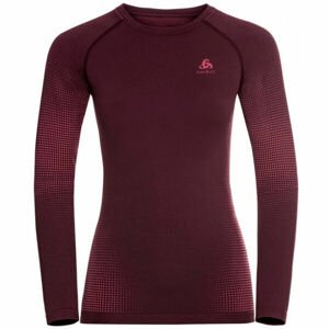 Odlo BL TOP CREW NECK L/S PERFORMANCE WARM EC Funkční tričko, vínová, velikost XL