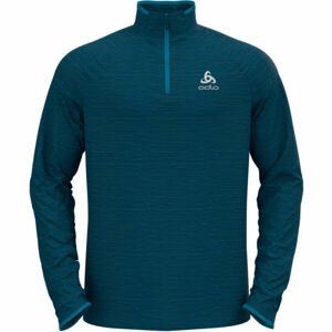 Odlo MIDLAYER 1/2 ZIP RUN EASY WARM Mikina s  1/2 zipem, modrá, velikost XL