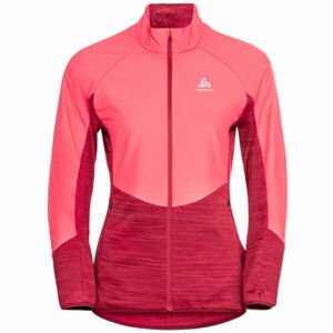 Odlo RUN EASY WARM HYBRID Dámská běžecká bunda, lososová, velikost S