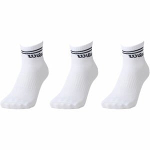 Wilson 3PP MENS QUARTER Pánské ponožky, bílá, velikost 39-42