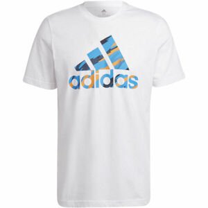 adidas CAMO TEE Pánské tričko, bílá, velikost M