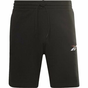 Reebok TE VECTOR FLEECE SHORT Pánské šortky, černá, velikost