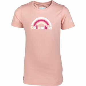 Columbia MISSION LAKE SHORT CRAPHIC SHIRT Dívčí tričko, růžová, velikost XL