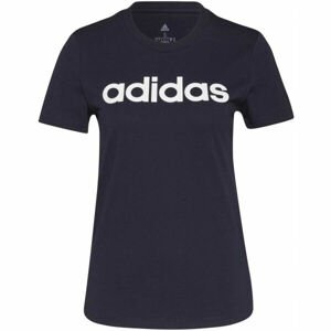 adidas LIN T Dámské tričko, tmavě modrá, velikost L
