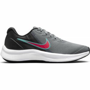 Nike STAR RUNNER 3 GS Dětská sportovní obuv, šedá, veľkosť 36