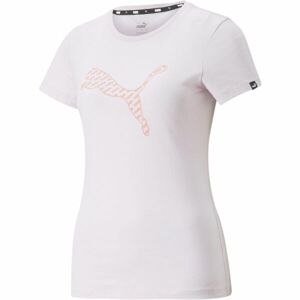 Puma POWER GRAPHIC TEE Dámské sportovní triko, růžová, velikost M