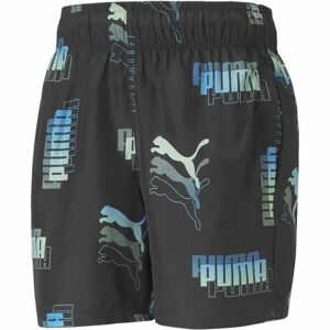 Puma PUMA POWER SUMMER AOP SHORTS Pánské šortky, černá, velikost S