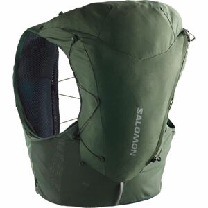 Salomon ADV SKIN 12 SET Běžecká vesta, tmavě zelená, velikost M