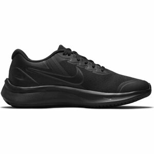 Nike STAR RUNNER 3 GS Dětská sportovní obuv, černá, velikost 38.5