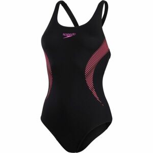 Speedo PLACEMENT MUSCLEBACK Dámské sportovní plavky, černá, velikost