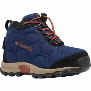 Columbia CHILDREN FIRECAMP MID SLEDDER WP Dětské trekingové boty, tmavě modrá, velikost 27