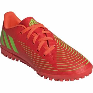 adidas PREDATOR EDGE.4 TF J Dětské turfy, červená, velikost 37 1/3