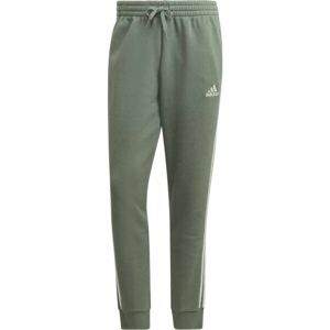 adidas 3S FL TC PANTS Pánské tepláky, tmavě zelená, veľkosť S