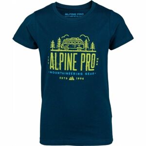 ALPINE PRO ANSOMO Chlapecké tričko, tmavě modrá, velikost