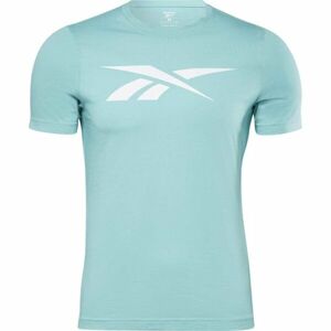 Reebok GS VECTOR TEE Pánské triko, světle zelená, velikost L