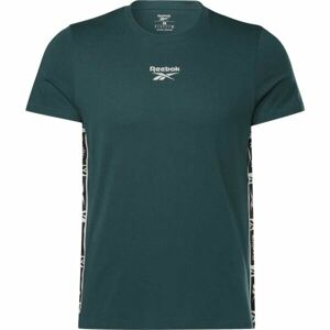 Reebok RI TAPE TEE Pánské triko, zelená, velikost XXL