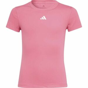 adidas TECHFIT TEE Dívčí sportovní triko, růžová, velikost