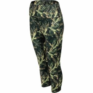 Fitforce JAKI Dámské 3/4 fitness legíny, zelená, velikost XS