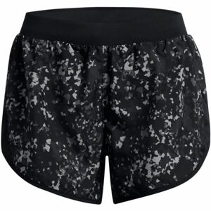 Under Armour FLY BY 2.0 PRINTED SHORT Dámské šortky, černá, velikost S