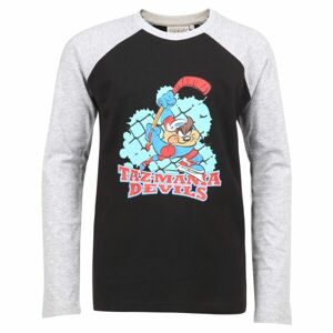 LOONEY TUNES TAZ JERSEY Dětské triko s dlouhým rukávem, černá, veľkosť 128-134