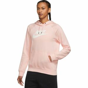 Nike FLEECE PULLOVER HOODIE Dámská mikina, růžová, veľkosť S