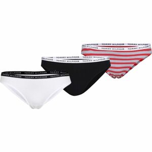 Tommy Hilfiger RECYCLED ESSENTIALS-3P BIKINI PRINT Dámské kalhotky, černá, velikost