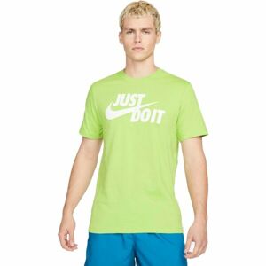Nike NSW TEE JUST DO IT SWOOSH Pánské tričko, světle zelená, velikost XXL