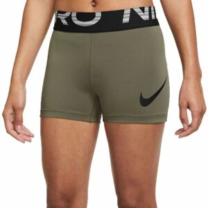 Nike W NP DF GRX SHORT 3 Dámské běžecké šortky, khaki, velikost XL