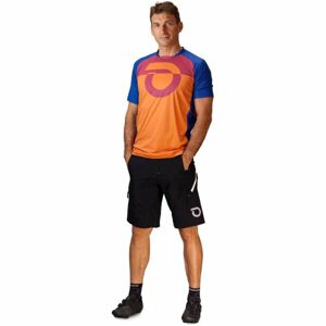 Briko FIERCE MTB Pánský cyklistický dres, oranžová, velikost 2XL