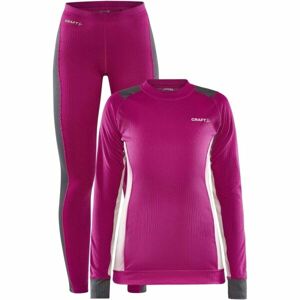 Craft CORE DRY BASELAYER SET W Dámský funkční set, růžová, velikost L