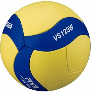 Mikasa VS123W Dětský volejbalový míč, žlutá, velikost UNI