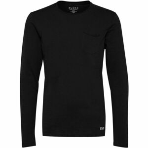 BLEND T-SHIRT L/S Pánské triko s dlouhým rukávem, černá, velikost S