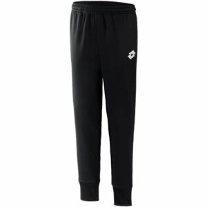 Lotto ELITE JR PANT RIB PL Juniorské sportovní tepláky, černá, velikost XL