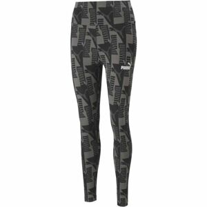 Puma POWER AOP 7/8 LEGGINGS Dámské legíny, černá, velikost XL