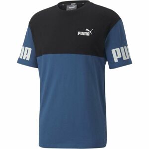 Puma PUMA POWER COLORBLOCK TEE Pánské triko, modrá, velikost M