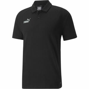 Puma TEAMFINAL CASUALS POLO Pánské triko, černá, velikost L