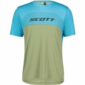 Scott TRAIL FLOW DRI SS Pánské cyklistické triko, světle zelená, velikost L