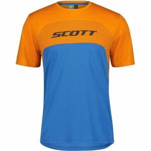 Scott TRAIL FLOW DRI SS Pánské cyklistické triko, modrá, velikost L