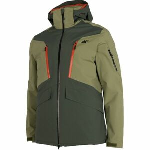 4F TECHNICAL JACKET Pánská lyžařská bunda, tmavě zelená, velikost