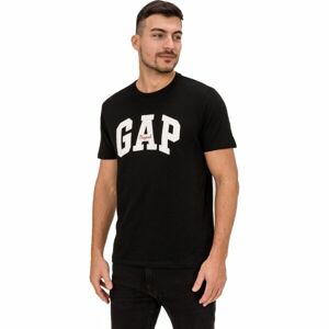 GAP LOGO ORIGINAL ARCH Pánské tričko, černá, veľkosť M