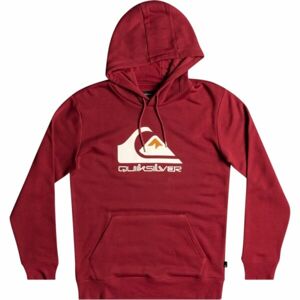 Quiksilver BIG LOGO HOOD Pánská mikina, vínová, velikost XXL