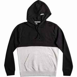 Quiksilver EMBOSS HOOD Pánská mikina, černá, velikost M