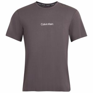 Calvin Klein S/S CREW NECK Pánské tričko, tmavě šedá, velikost L