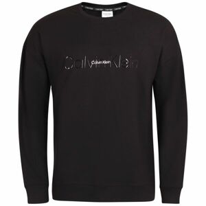 Calvin Klein EMB ICON LOUNGE-L/S SWEATSHIRT Pánská mikina, černá, velikost